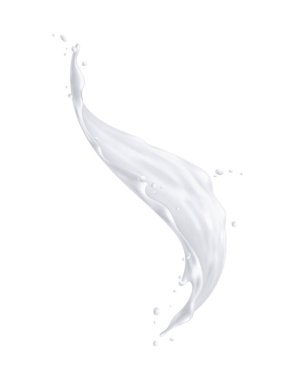 Süt Sıçratma Gerçekçi Kompozisyonu