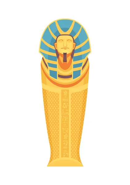Zusammensetzung des ägyptischen Pharaonengrabes — Stockvektor