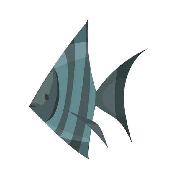 Tropiska Angelfish dykning sammansättning — Stock vektor