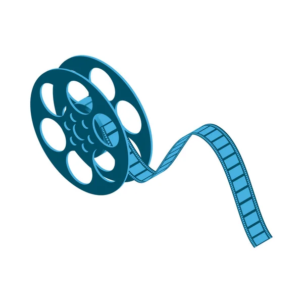 Samenstelling van filmhaspel Bobbin — Stockvector