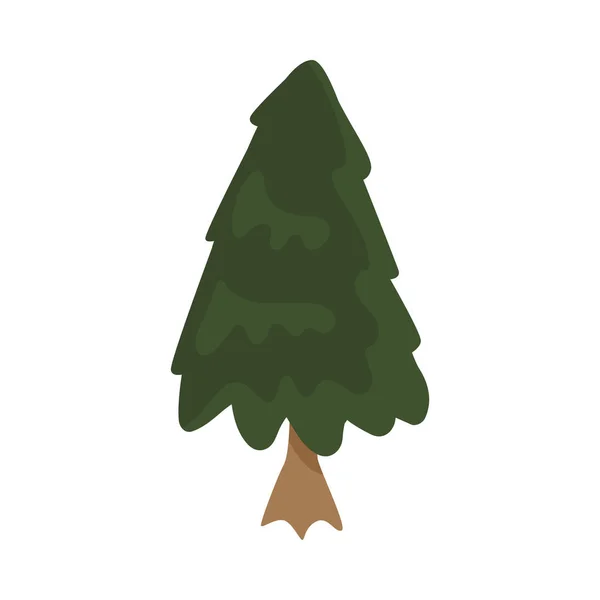 Composizione dell'albero dell'ago del campeggio — Vettoriale Stock