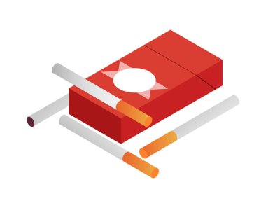 Sigaralar Isometric Kompozisyon Paketi