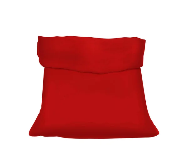 Composição de saco vermelho achatado — Vetor de Stock