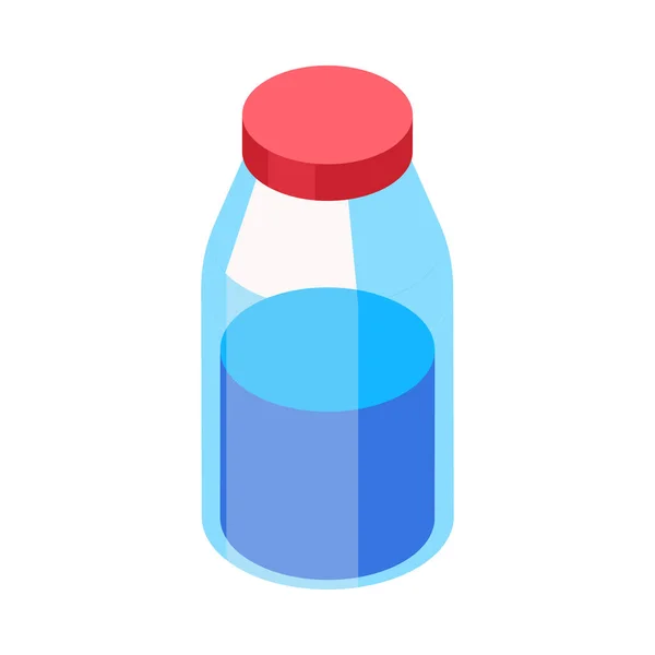 Massage Liquid Bottle Composition — Stock Vector