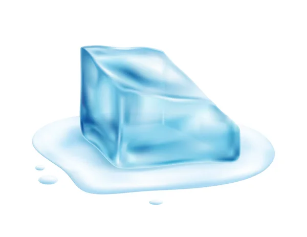 Fading Ice Cube samenstelling — Stockvector