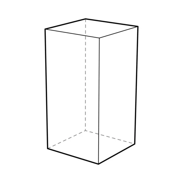 Prisme tétraédrique Composition stéréométrique — Image vectorielle