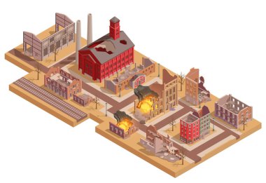Yıkılmış Şehir Isometric