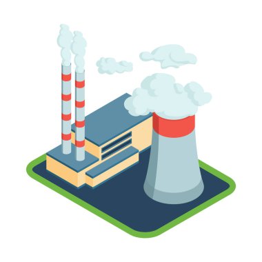 Fabrika Binaları Isometric Beste