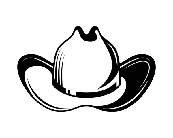 Composición del emblema del sombrero de los vaqueros — Vector de stock