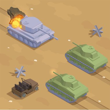 2. Dünya Savaşı Tank Savaş Alanı