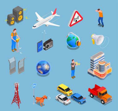 Gürültü kirliliği izometrik küme