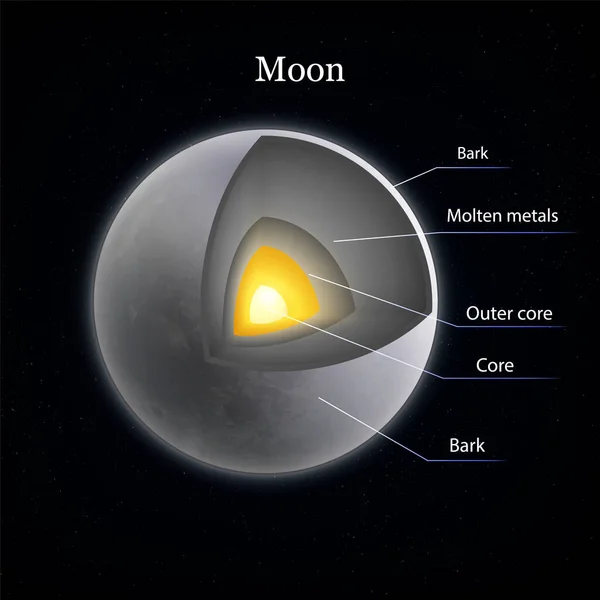 Шари композиції Місяця — стоковий вектор