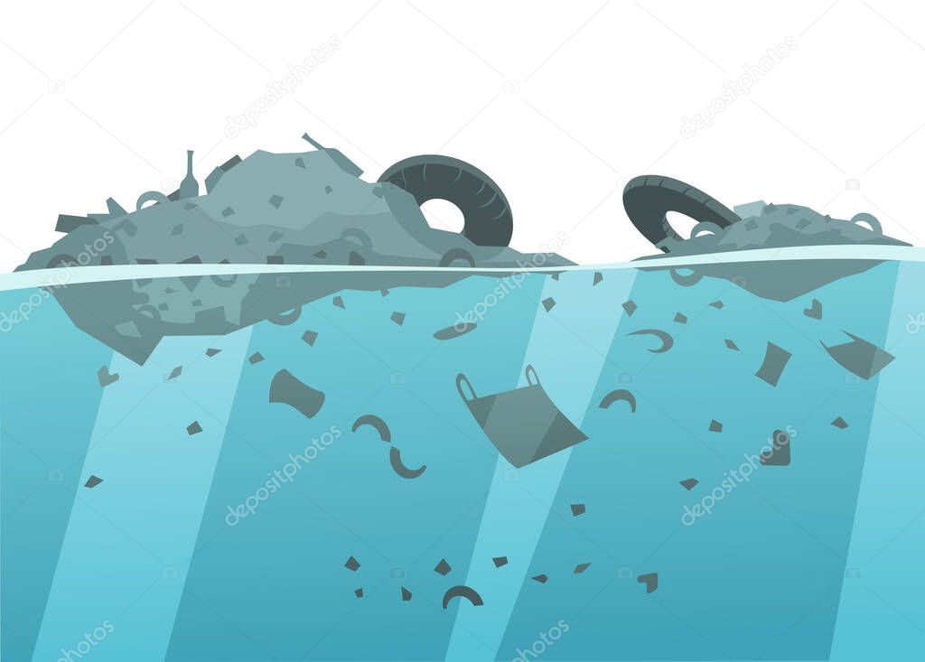 Garbage In Water Composition