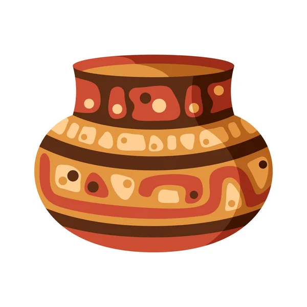Antica composizione del vaso Maya — Vettoriale Stock