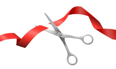 Gerçekçi Makas ve Kırmızı Kurdele