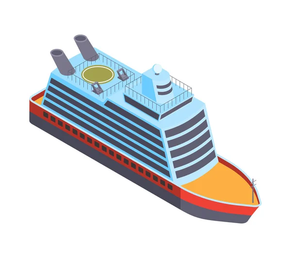 Zusammensetzung der Kreuzfahrtschiffe — Stockvektor