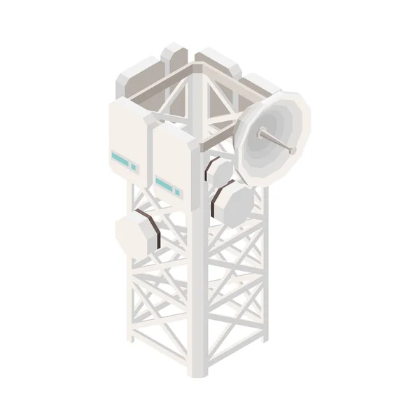 5G Antenna Tower Composizione — Vettoriale Stock