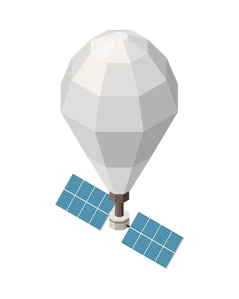 Air Balloon δορυφορική σύνθεση — Διανυσματικό Αρχείο