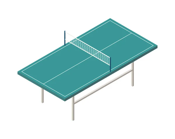 Ping Pong Table Composition — Stock Vector