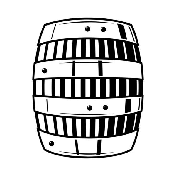 Barrel Cowboy emblémaösszetétel — Stock Vector