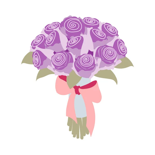 Menyasszonyi virágok Bunch Összetétel — Stock Vector