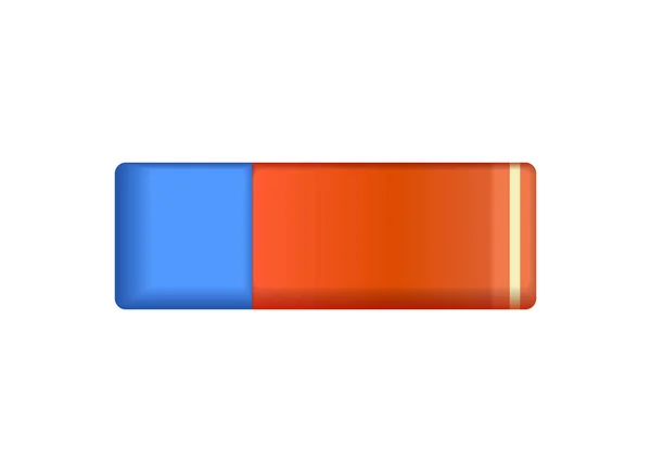 Composizione Cancelleria Combo Eraser — Vettoriale Stock