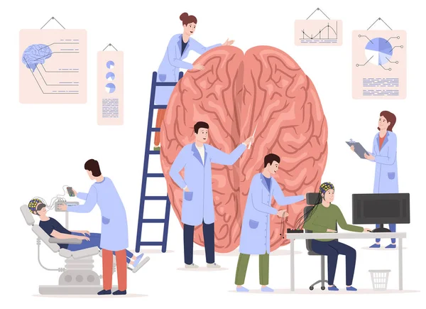 Neuroscience Medical Research Skład — Wektor stockowy