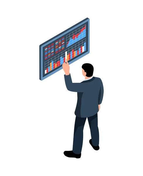 Existencias Composición de control de mercado — Archivo Imágenes Vectoriales