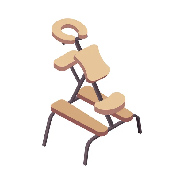Состав стула для массажа тела — стоковый вектор