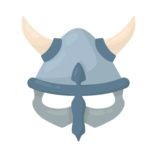 Vikingen Masker Helm Samenstelling — Stockvector