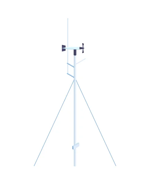 Composizione del palo del vento meteorologico — Vettoriale Stock