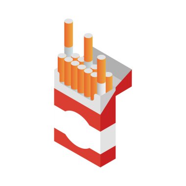Isometric Sigara Paketi Kompozisyonu
