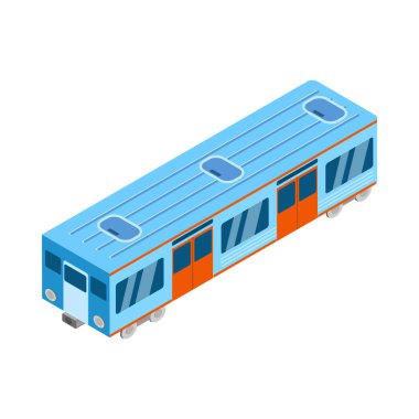 Train Car Isometric Kompozisyonu