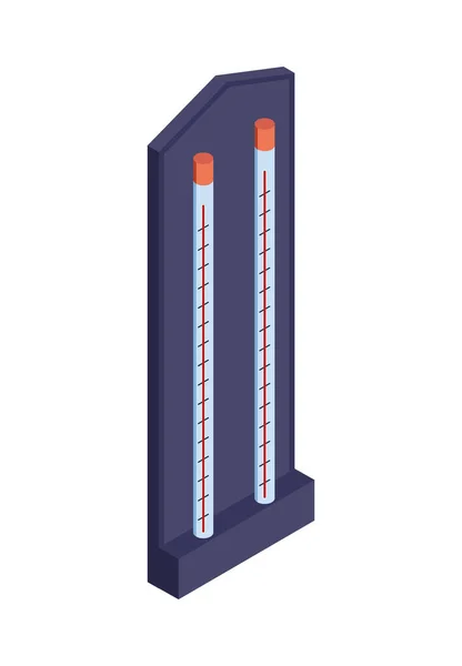 Unidade de Temperatura Composição Isométrica —  Vetores de Stock