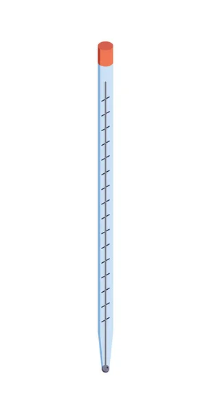 Meteorologisk termometer Isometrisk sammansättning — Stock vektor