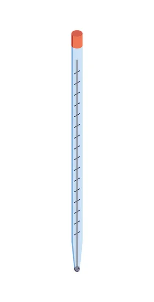 Meteorological Thermometer Isometric Composition — Stock Vector