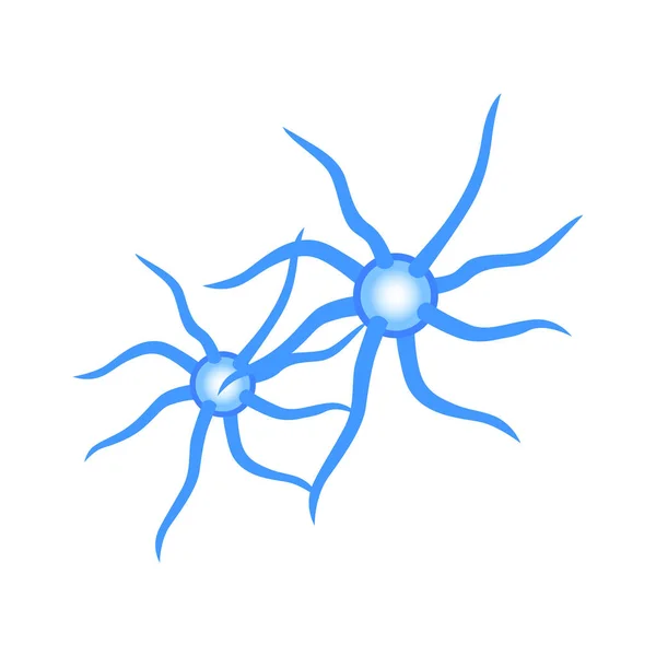 Изометрическая пара нейронов — стоковый вектор