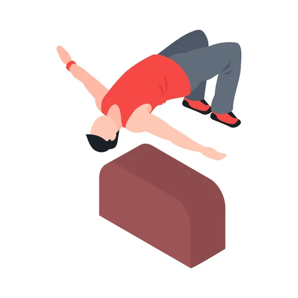 Extreme Flip Jump Samenstelling — Stockvector