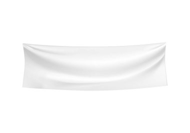 Beyaz Kumaş Sancak Kompozisyonu