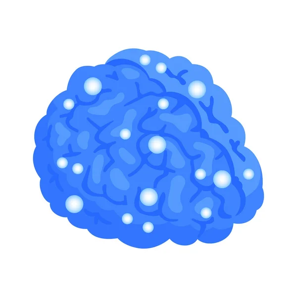 Människohjärnans neurologiska sammansättning — Stock vektor