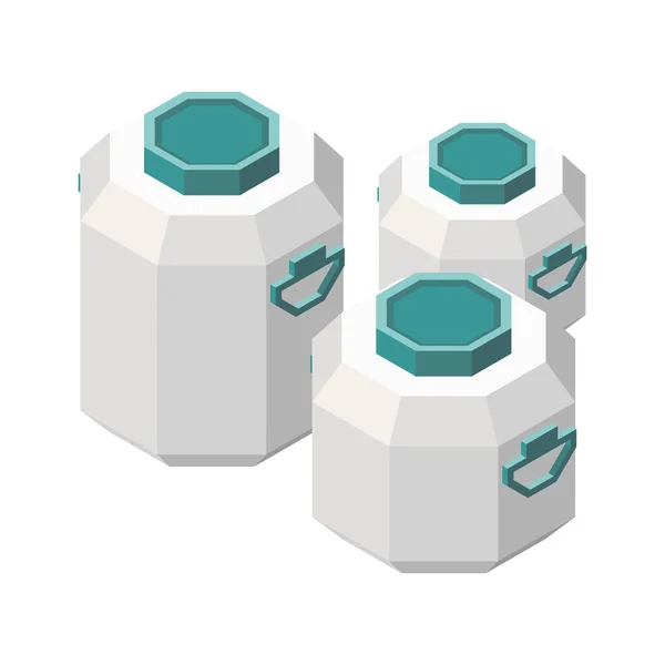 储奶罐成分 — 图库矢量图片