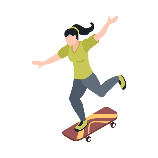 Girl On Skateboard Composition