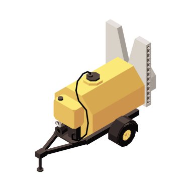 Toprak püskürtme römorku bileşimi