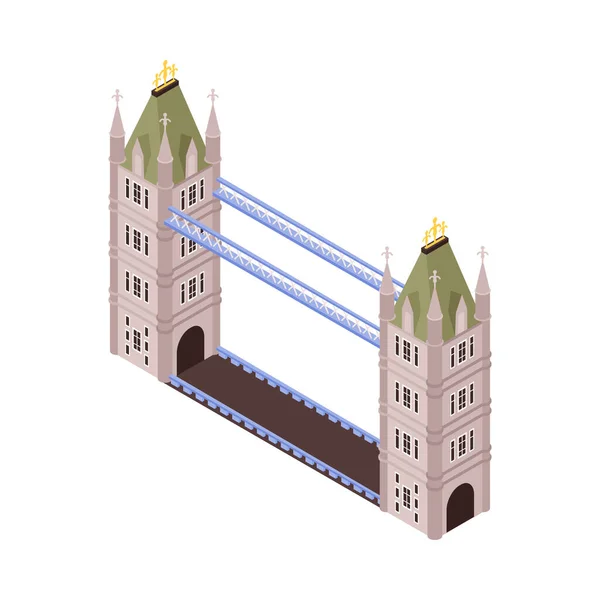 Zusammensetzung der London Tower Bridge — Stockvektor