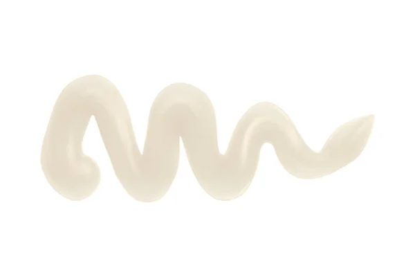 Mayonnaise Curve Realistische Komposition — Stockvektor