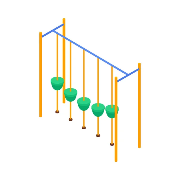 Suspensão Stand Playground Composição —  Vetores de Stock