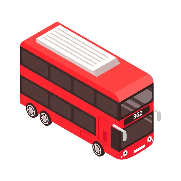 Double Decker Bus Composition — Stock Vector