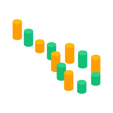 Çalı Yürüyüşü Isometric Kompozisyonu