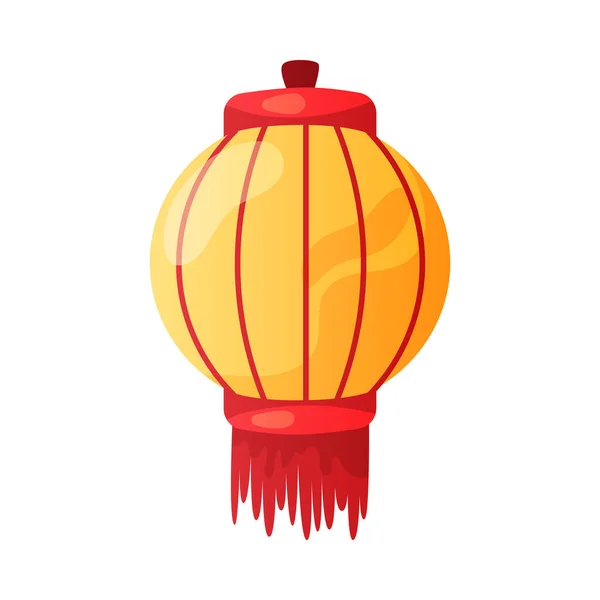 Hanging Chinese Lantern Composition — Stock Vector