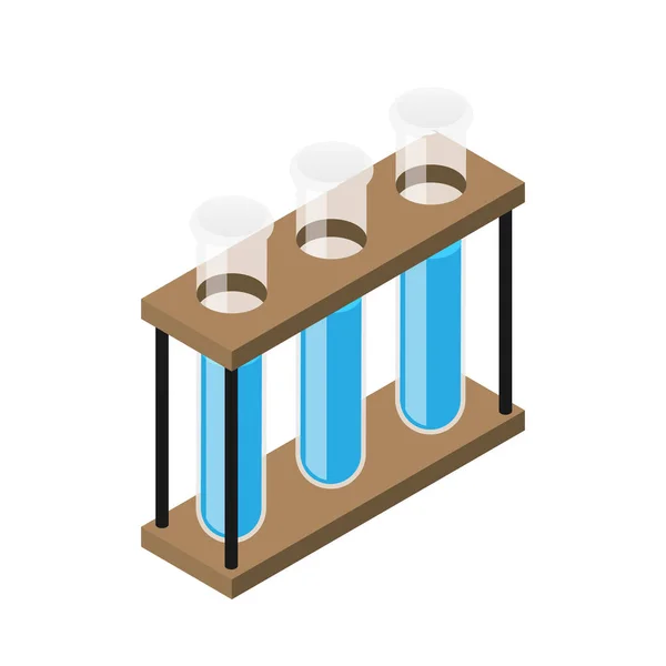 Laboratory Test Tubes Composition — Stock Vector